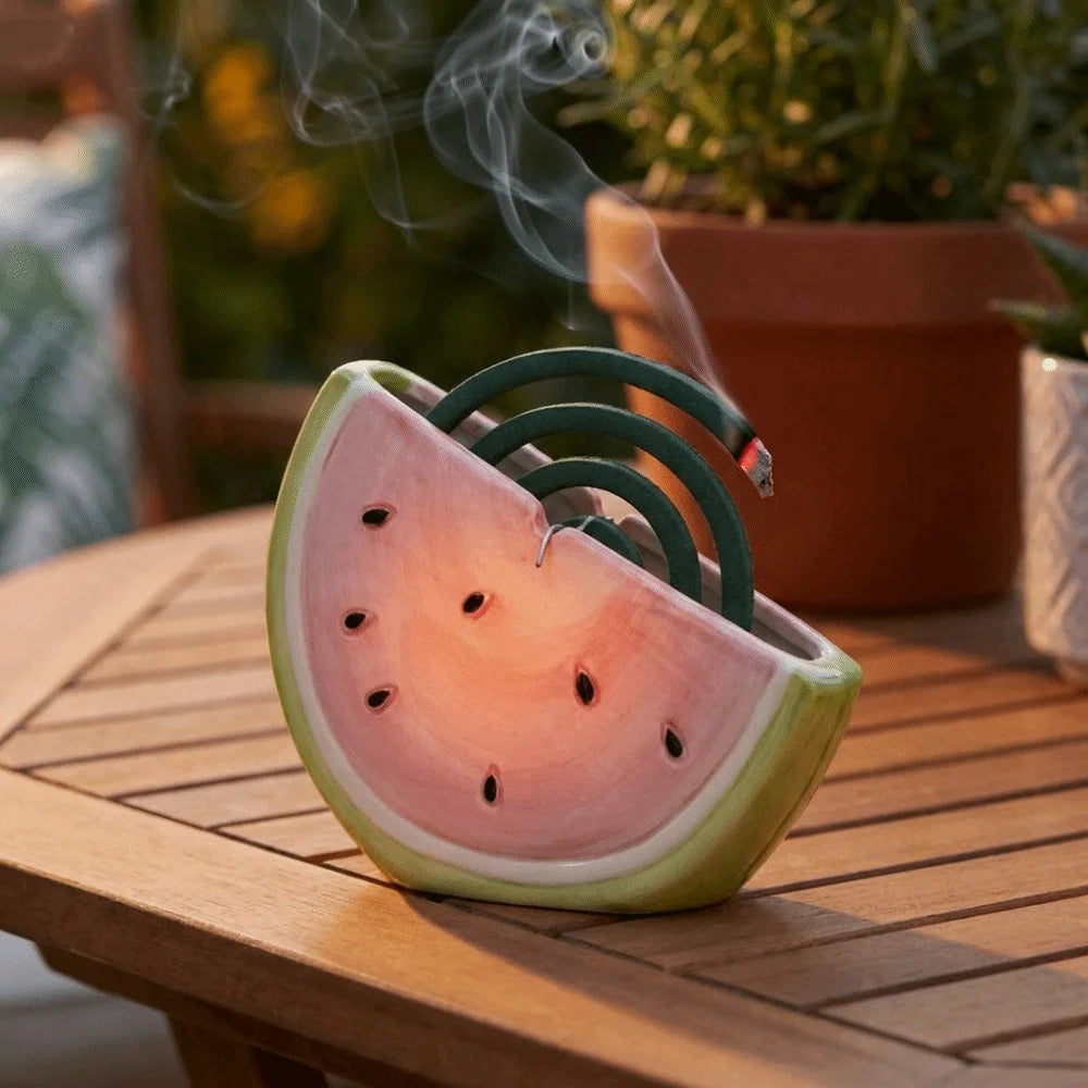 Watermelon Ceramic Mosquito Coil Holder & Incense Burner