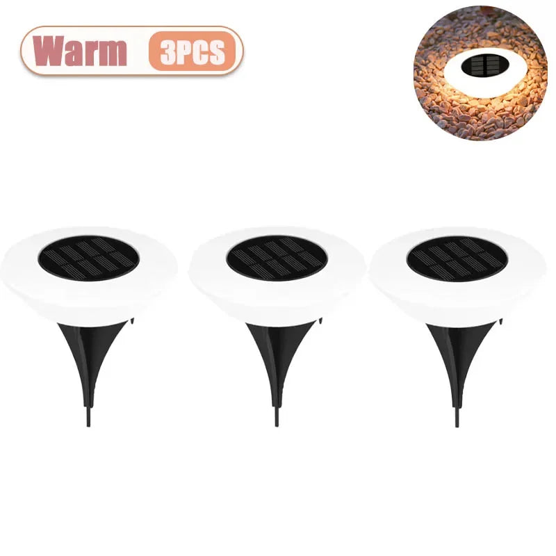 Solar LED Garden Ground Lights | Waterproof Outdoor Lawn Decor