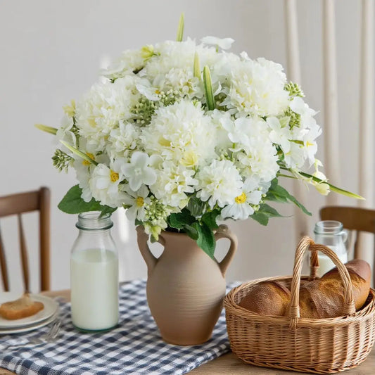 Silk Artificial Chrysanthemum Ball Flowers | Wedding & Home Decor Artificial Silk Flowers Peaceful Pleasures Health and Wellness