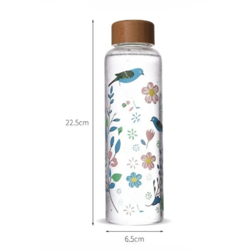 New Cold Water Discoloration High Borosilicate Glass Cup Coffee Milk Cup High Temperature Resistant Water Cup Beverage Bottle Peaceful Pleasures Health and Wellness