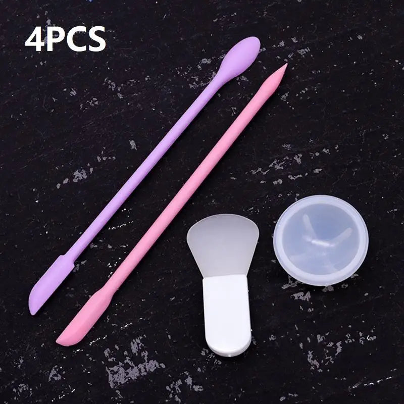 Wax Seal Stamp Silicone Scraper Spoon Cleaning Tool Set DIY Wax Craft Tool Set Peaceful Pleasures Health and Wellness 4PCS