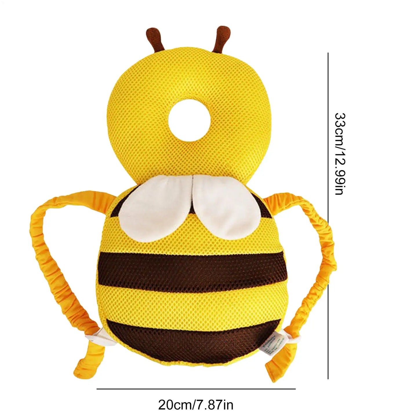 Bee Baby Head Protector Backpack | Toddler Safety Cushion