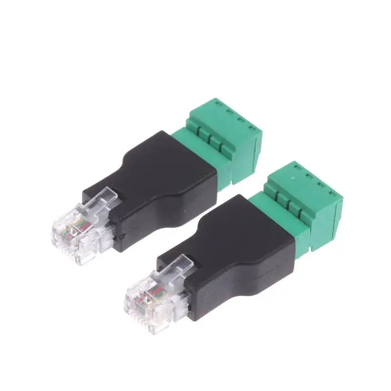RJ11 6P4C Male to 4-Pin Screw Terminal Adapter | Phone Line