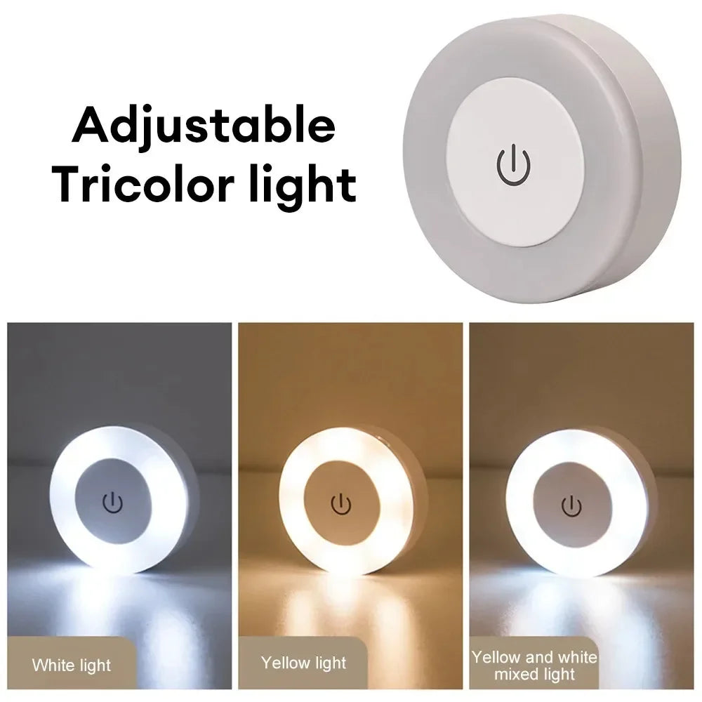 USB Rechargeable LED Touch Night Light | Magnetic Wall Lamp