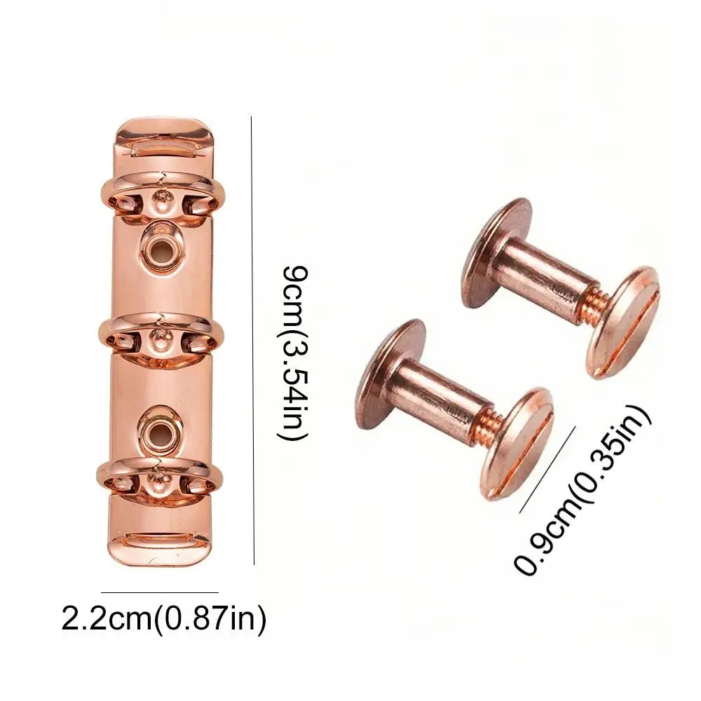 Colorful Detachable Metal Spiral Rings Binder Clip High Quality Diary A8 Paper Binder Clips DIY Album Loose Leaf Ring Office Peaceful Pleasures Health and Wellness