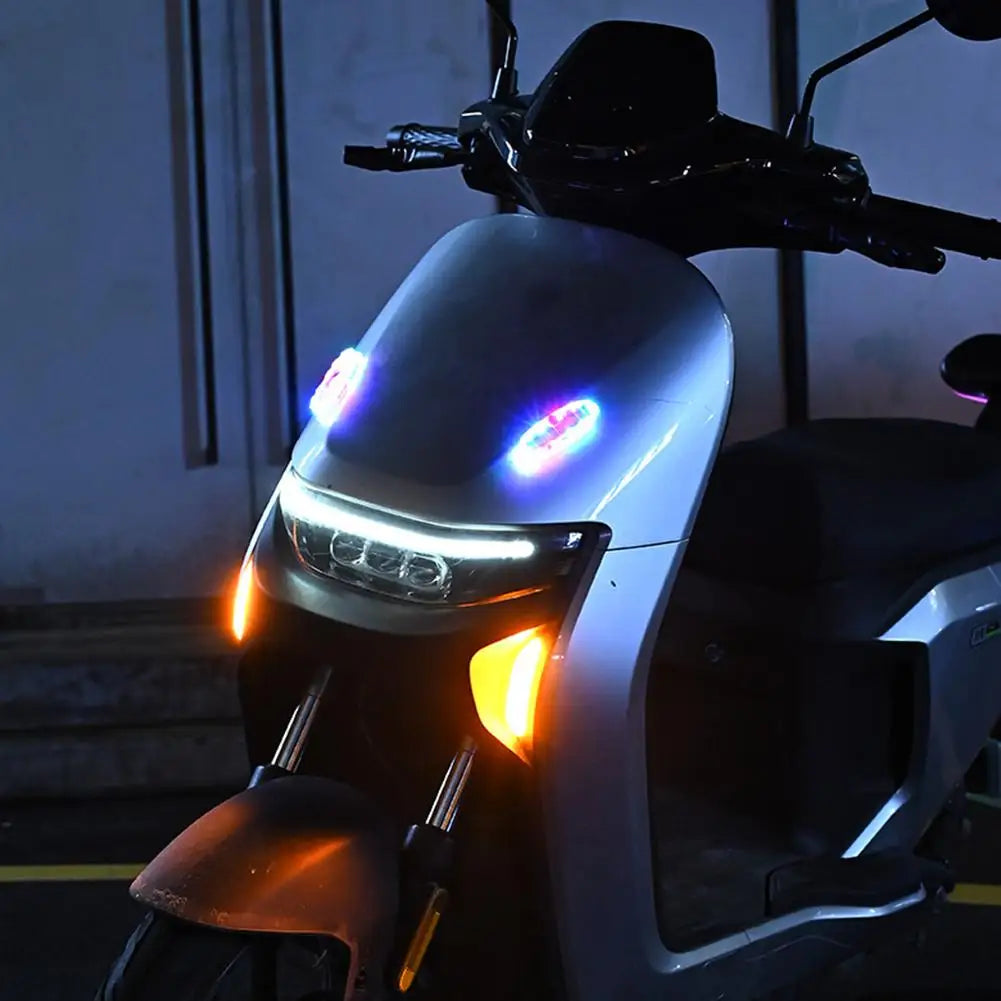 Solar LED Strobe Warning Light for Cars & Motorcycles