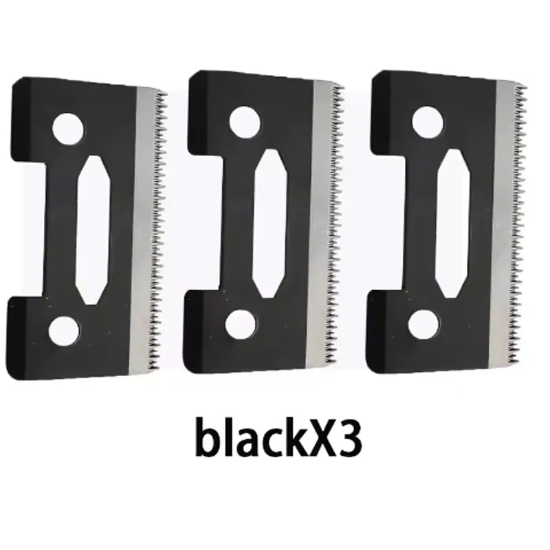 1/3/5Pcs Ceramic Clipper Blades Professional Head Replacement Barber Accessories Solid Color/Camouflage Color Ceramic Blade Peaceful Pleasures Health and Wellness 110-BlackX3