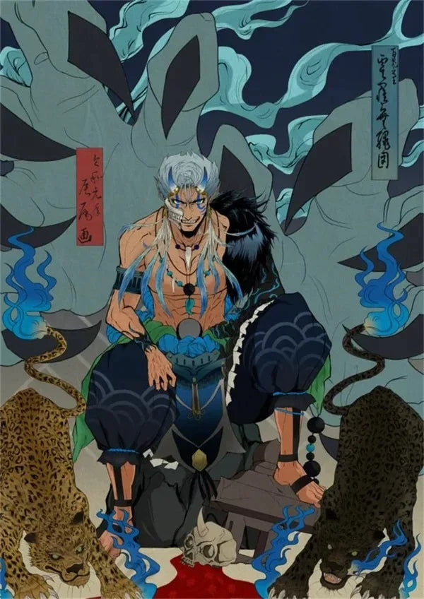 Japan Cartoon Anime Figure Bleach Comic Canvas Painting Posters and Prints Wall Art Pictures for Living Room Decoration Peaceful Pleasures Health and Wellness