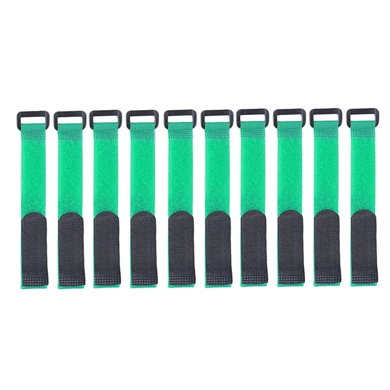 10PCS Reusable Fishing Rod Tie Holder Straps Adjustable Fastener Hook Loop Organizer for Tackle Box Accessories Peaceful Pleasures Health and Wellness green 10PCS
