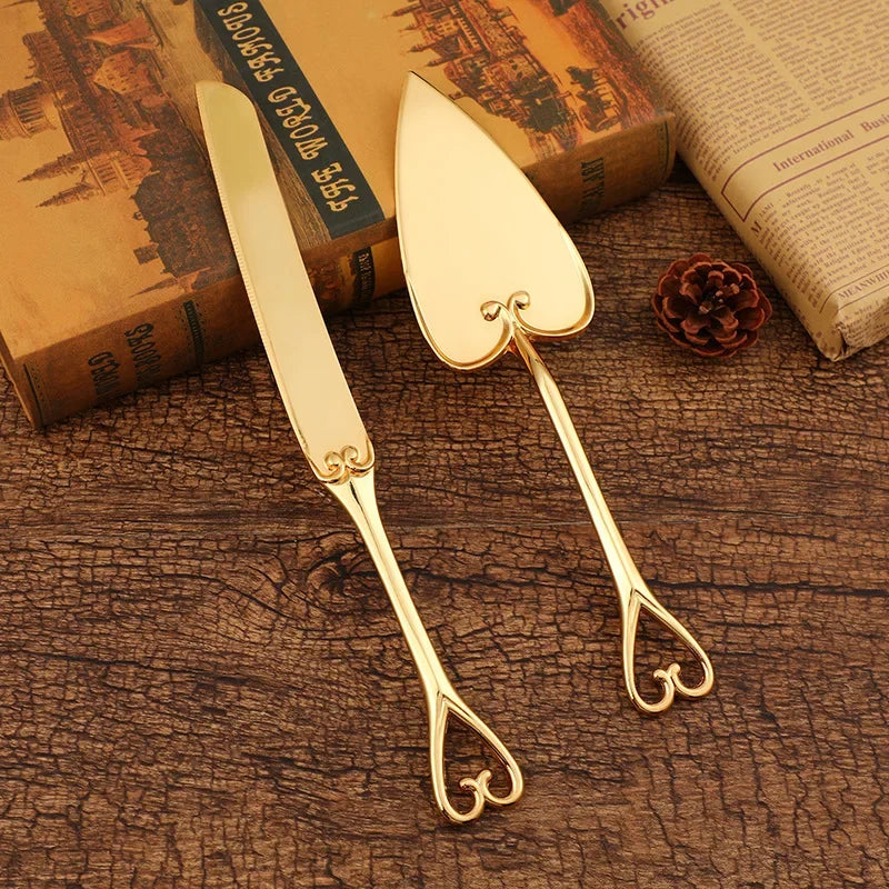 2Pcs Wedding Cake Knife and Shovel Pizza Bread Knife Wedding Supplies Cake Knife Triangle Bread Shovel Baking Tools Peaceful Pleasures Health and Wellness Style 7