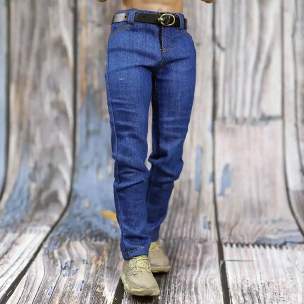 1/6 Scale Jeans 12" Scale Pants Doll Pants Man Doll Clothes Peaceful Pleasures Health and Wellness
