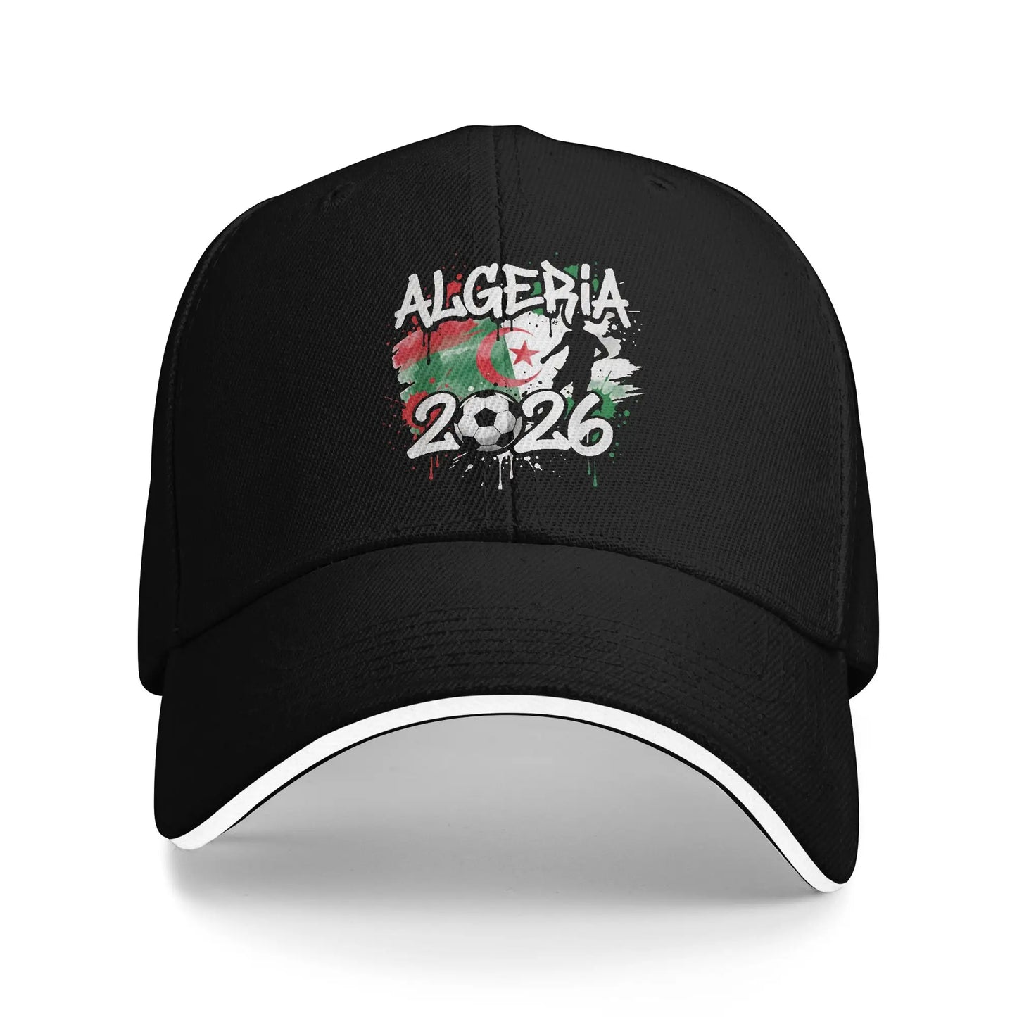 Summer DZ Algeria Algerian Flag Baseball Cap Outdoor Sports Trendy Design Sun Trucker Hat Men Women Sunscreen Snapback Cap Peaceful Pleasures Health and Wellness 6 One Size