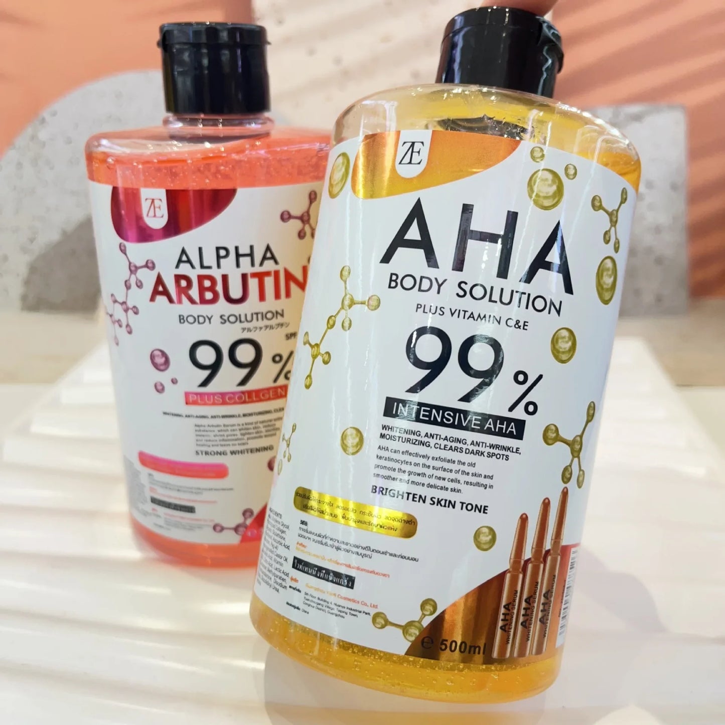 AHA & Arbutin Body and Face Serum 500ml – Brighten & Moisturize