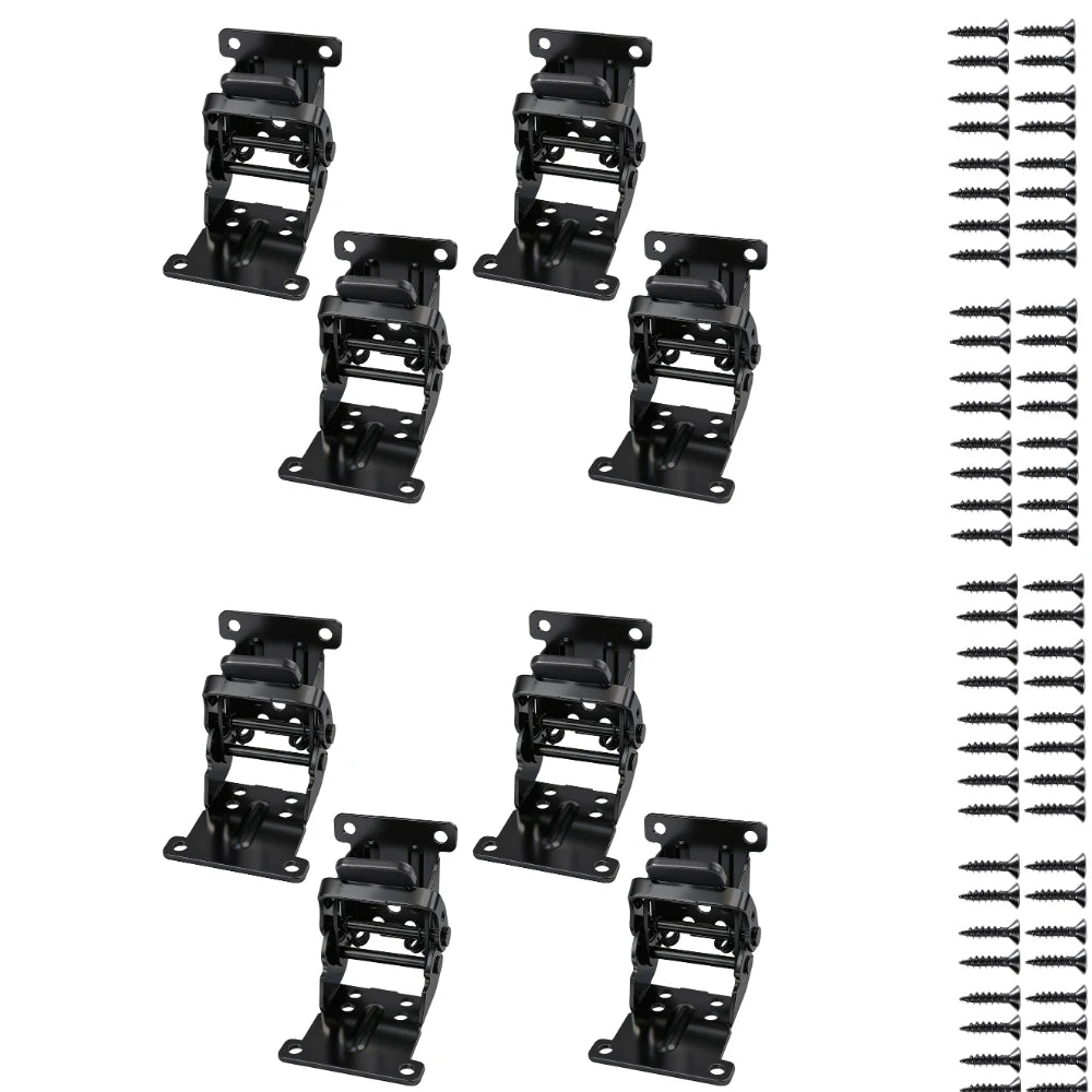 4-Pack Self-Locking Folding Hinges 180° Heavy Duty Table Brackets