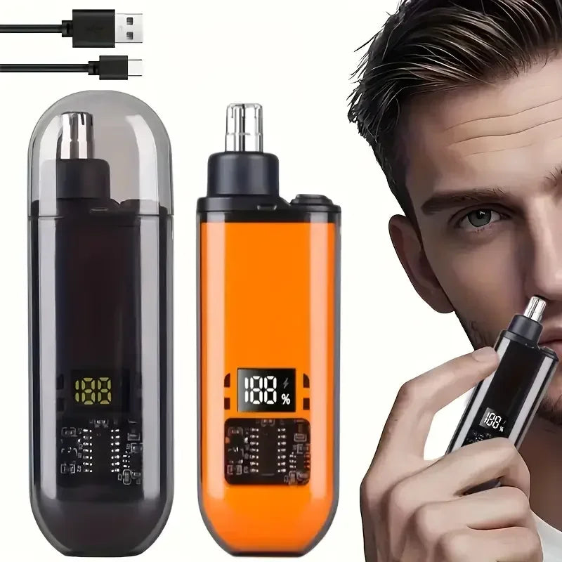 2-in-1 Electric Nose & Ear Hair Trimmer | USB Rechargeable