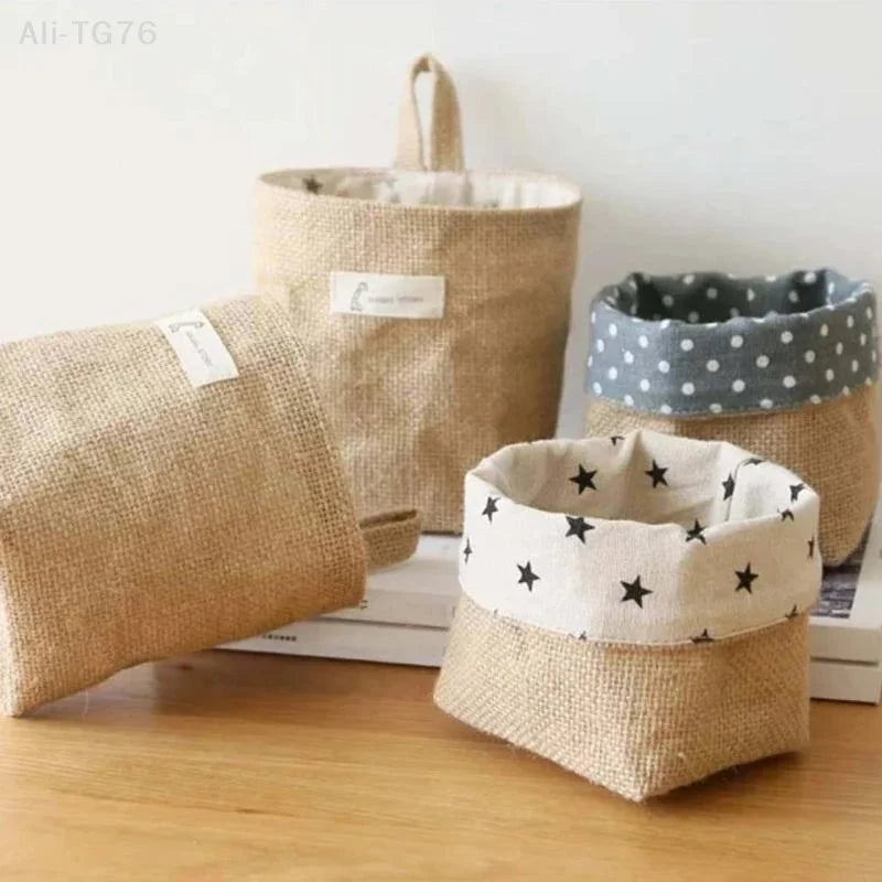 Cotton Linen Hanging Storage Bag | Door, Wall & Bathroom