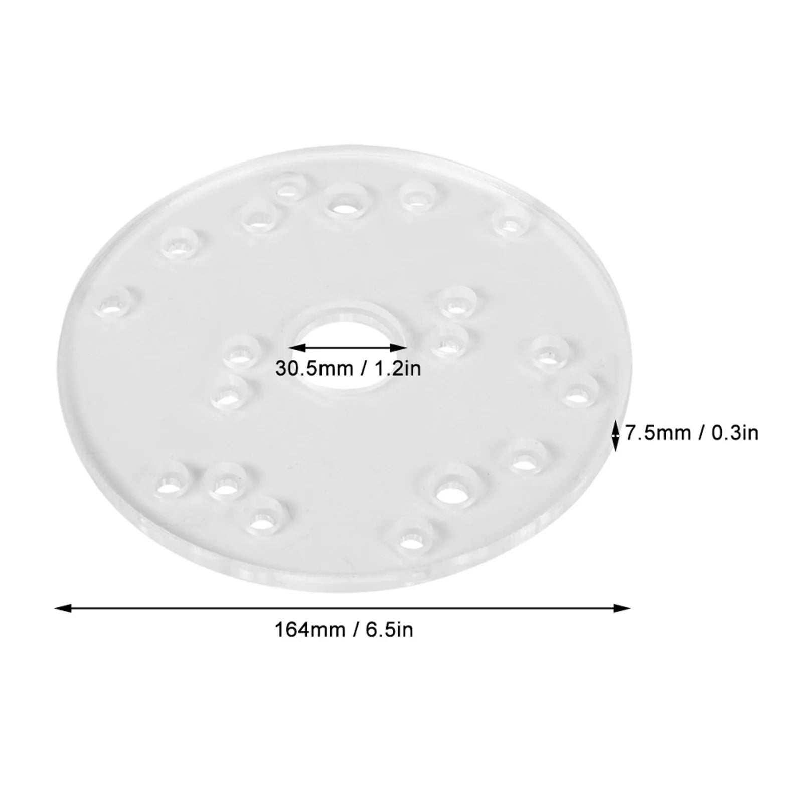 Router Base Router Base Plate Acrylic with Centering Pin Screws for Trim Routers Woodworking Auxiliary Tool Peaceful Pleasures Health and Wellness