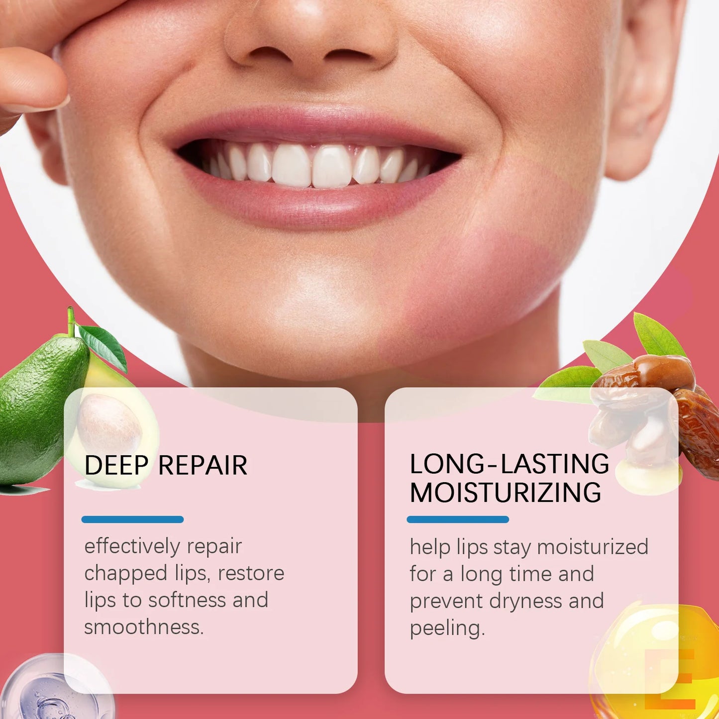 Vitamin E Lip Balm Improve Dullness Anti Cracking Reduce Lip Lines Moisturizing Prevent Dryness Nourishing Beauty Health Product Peaceful Pleasures Health and Wellness