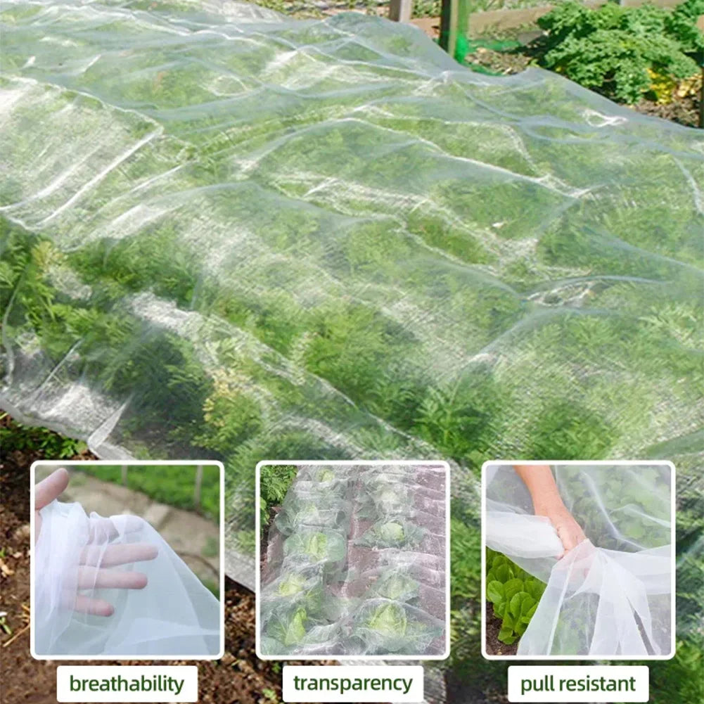 2-Pack 8x32Ft Garden Mesh Netting – Bird & Insect Barrier