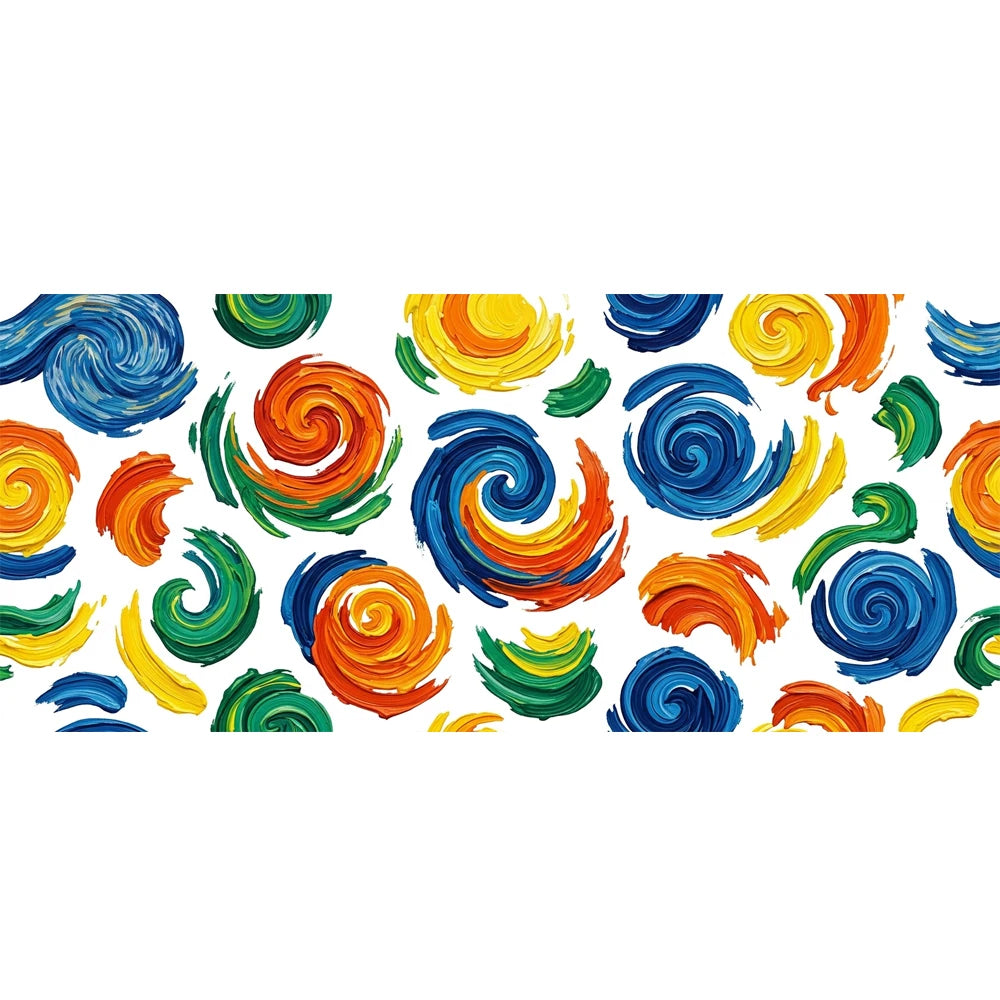 Rainbow Swirl UV Transfer Stickers | Waterproof DIY Decals