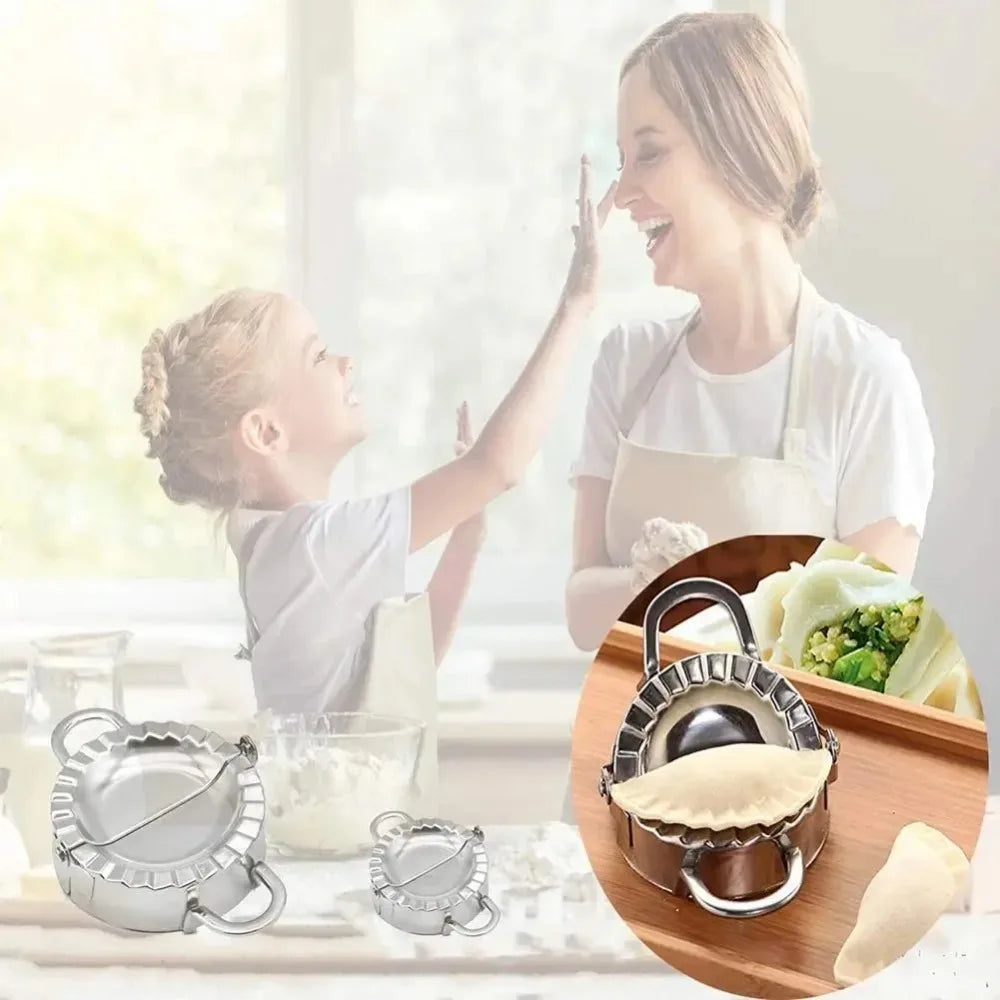 Stainless Steel Dumpling Maker Dumpling Skin Mold Ravioli Maker Press Pie Making Press Wrapper Pastry Maker Kitchen Accessories Peaceful Pleasures Health and Wellness
