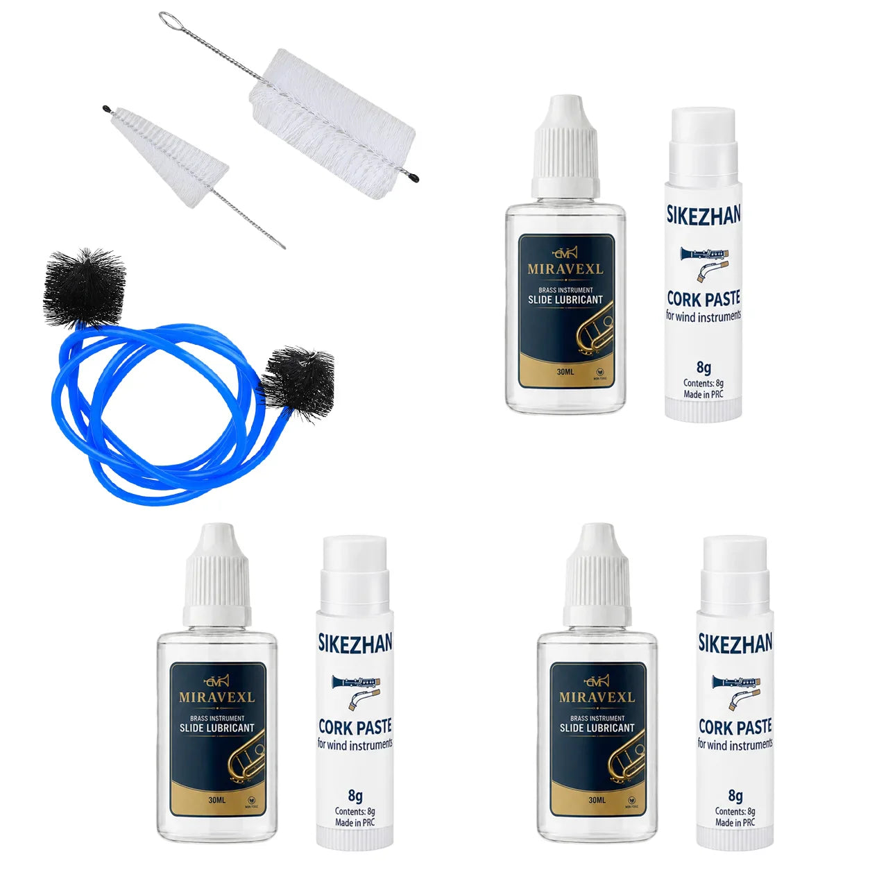 Cork Grease & Care Kit for Brass & Woodwind Instruments