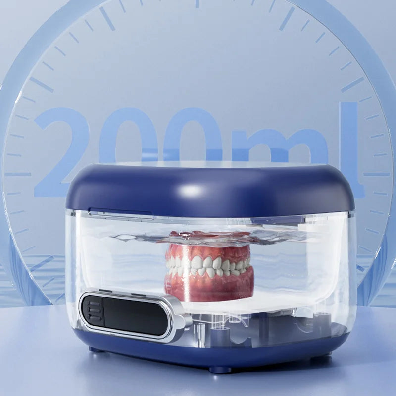 Ultrasonic Cleaning Machine 3Speed Timed Household USB Charging Jewelry Cleaner For Dentures Retainer Mouth Guard Aligner Peaceful Pleasures Health and Wellness