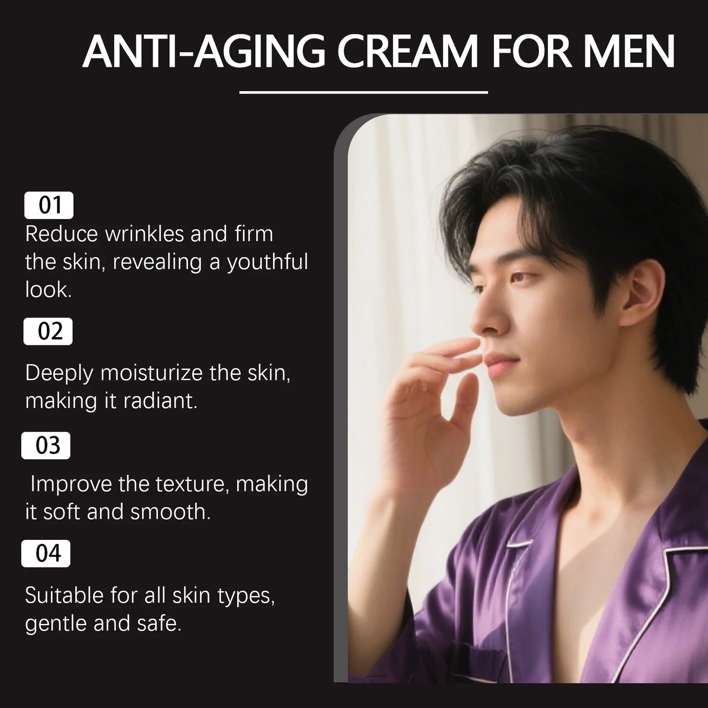 East Moon Men's Moisturizing Face Cream – Hydrate & Anti-Wrinkle