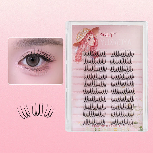 C Curl 8–12mm Wispy DIY Eyelash Clusters | Black Stem False Eyelash Clusters Peaceful Pleasures Health and Wellness