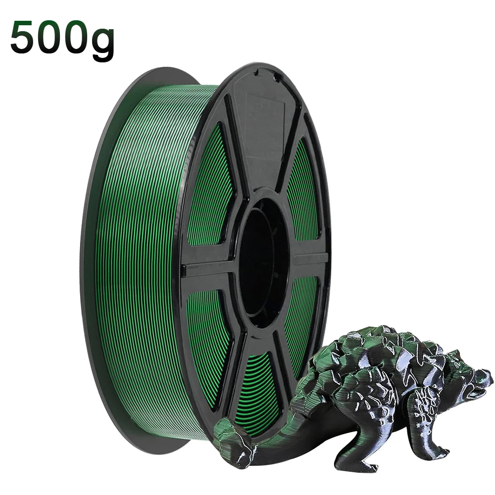 Silk Dual Color PLA Filament 1.75mm – Chrome Coextrusion DINGSUN 3D