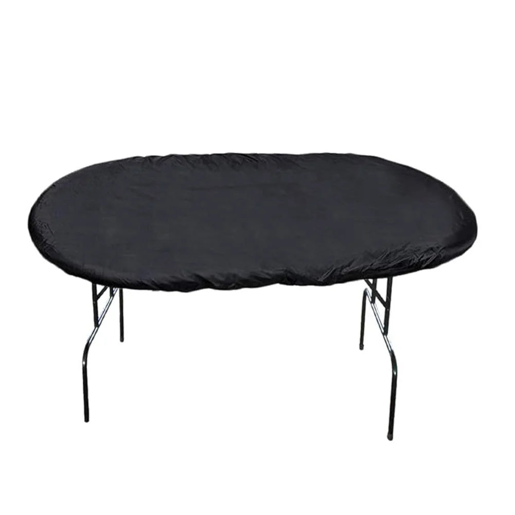 Oval Poker Table Cover 244x122cm 420D Oxford Waterproof Game Cloth