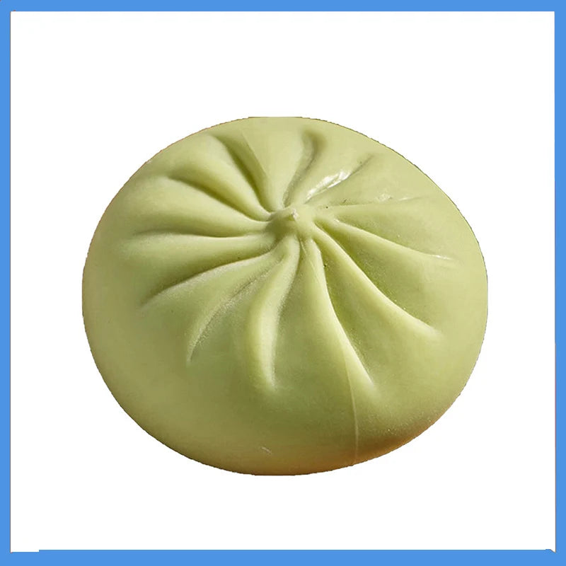 Colorful Dumpling Squishes Stress Balls Fidget Sensory Toys Simulation Food Squishies Bun with Steamer Squeeze Dough Ball Gifts Peaceful Pleasures Health and Wellness G One Size