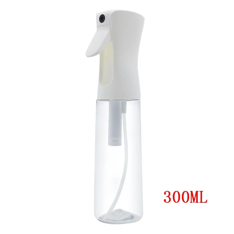 300ML Makeup Continuous Spray Bottle For Hair Essentials Spray Bottles For Cleaning Empty Ultra Fine Water Mister Sprayer Peaceful Pleasures Health and Wellness White