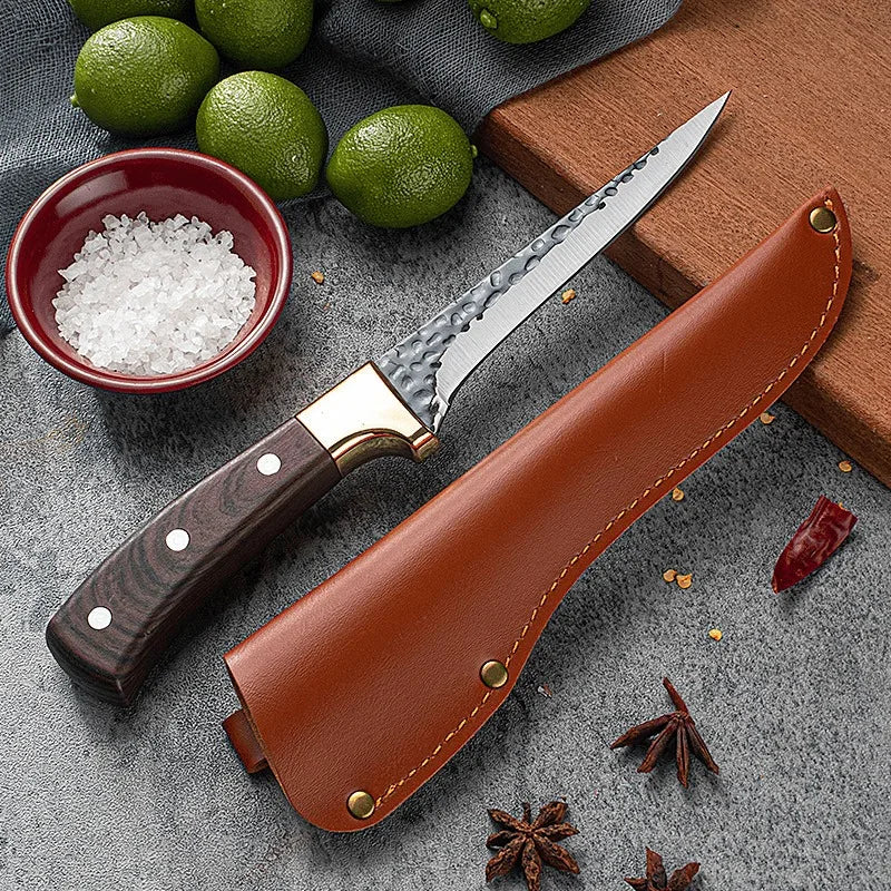 Hand-Forged Stainless Steel Butcher Bone Removal Knife