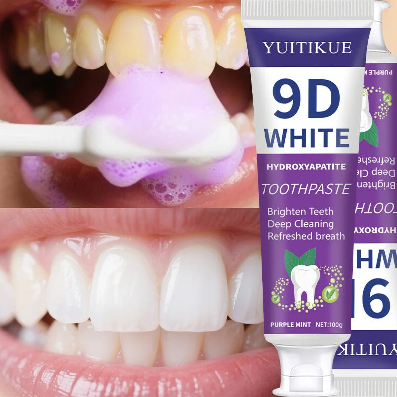Purple Whitening Toothpaste | Stain Removal & Fresh Breath 100g Whitening Toothpaste Peaceful Pleasures Health and Wellness