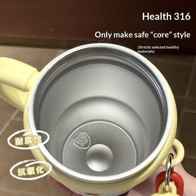600ml Cartoon Stainless Steel 316 Leak-Proof Tumbler for Girls
