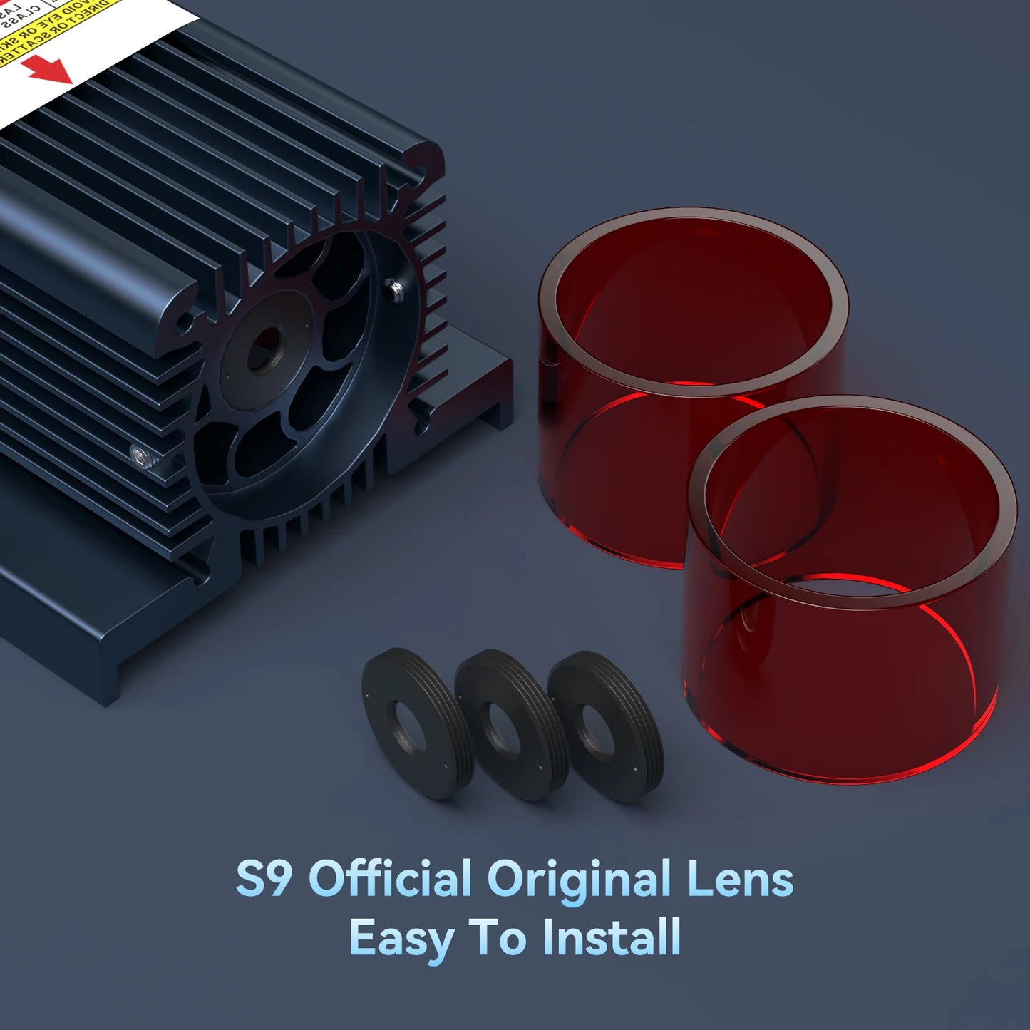 SCULPFUN S9 Lens Set – 3 Original Lenses & 2 Acrylic Covers