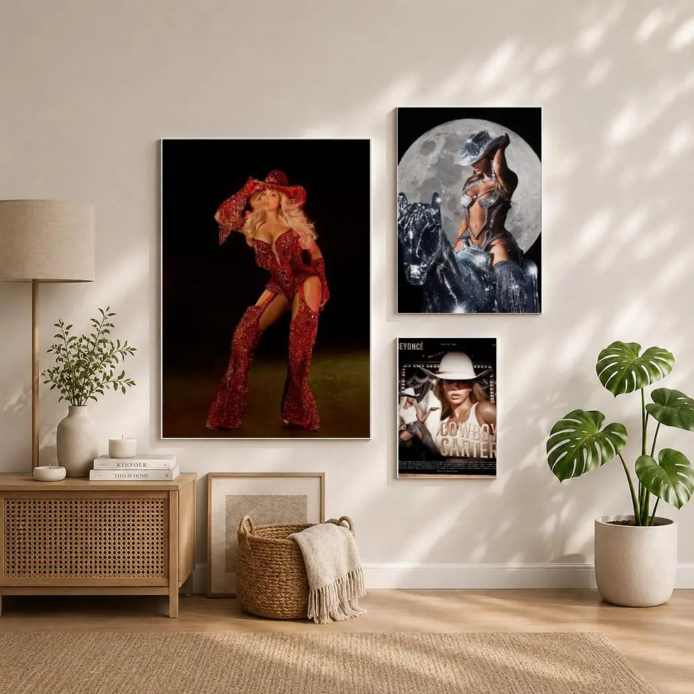Singer B-BeyonceS Poster HD Self Adhesive Waterproof Wall Art Ideal for Home Office Dorm Bedroom Great Gift Peaceful Pleasures Health and Wellness