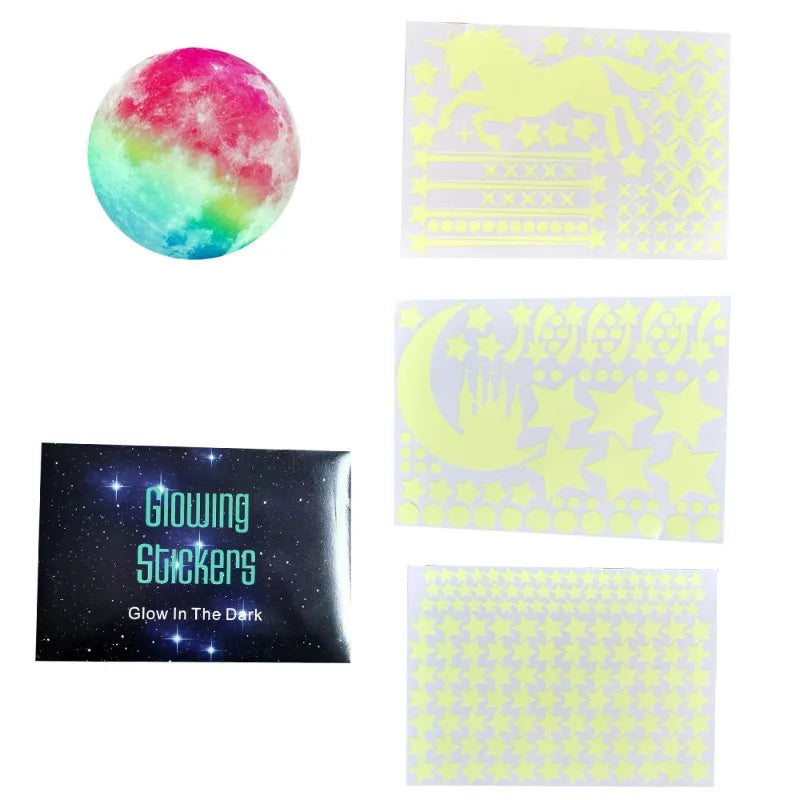 Glow in the Dark Unicorn Wall Sticker | 20cm Kids Room Decal Glow Wall Sticker Peaceful Pleasures Health and Wellness