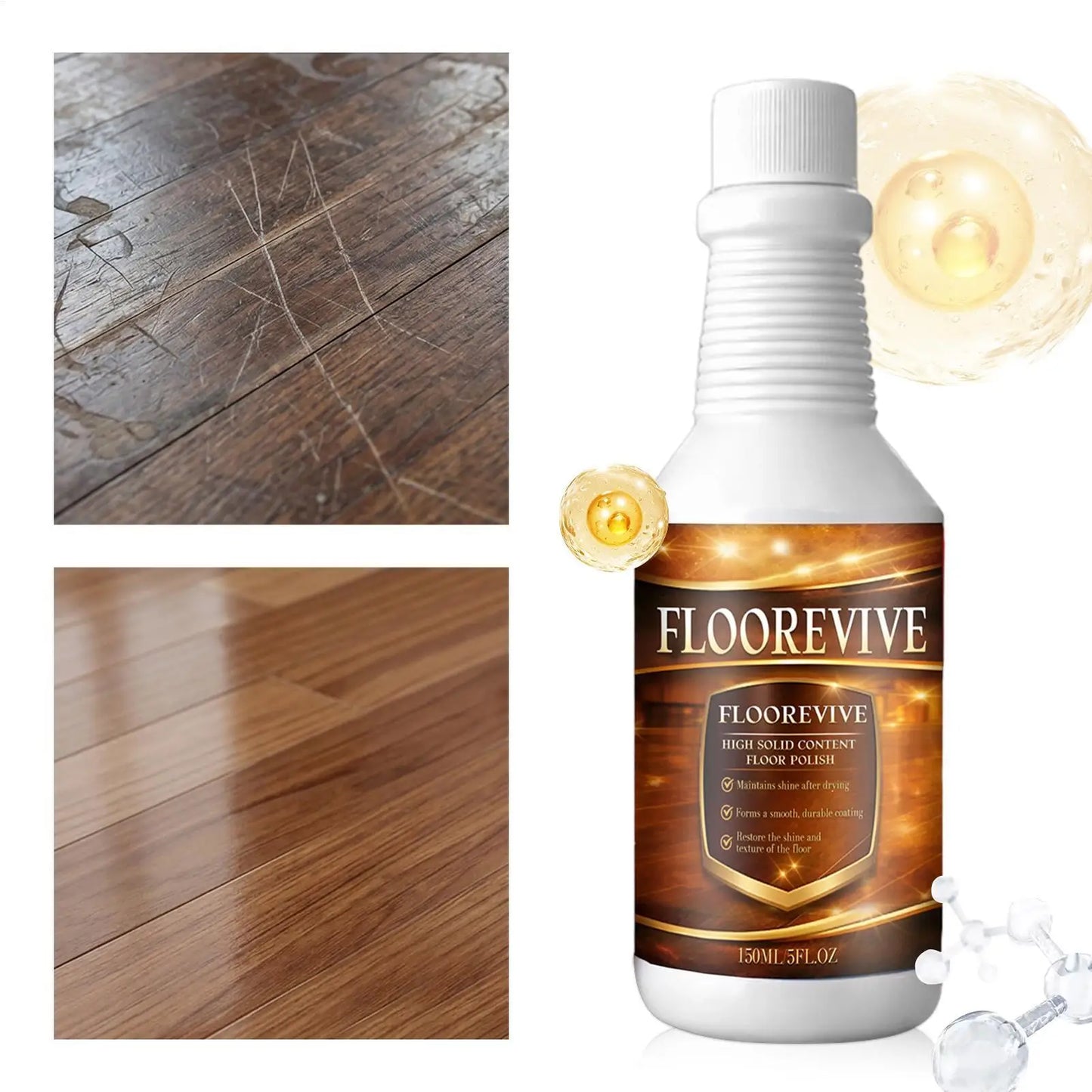 Wood Floor Scratch Repair & Restorer Spray 150ml | Natural Shine