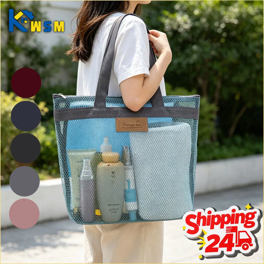 Large Mesh Beach Tote Bag – Pool, Gym & Travel Storage Mesh Beach Tote Bag Oasis Select
