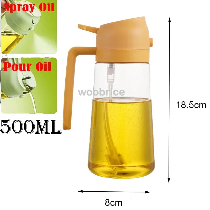 500ml Oil Spray Bottle – Olive Oil Dispenser for Kitchen & BBQ