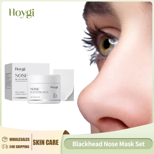 Blackhead Remover Nose Mask Set Deep Cleaning Nose Blackhead Remove Cuticles Brightening Skin 2% Bha Nose Plants Pore Strips Kit Peaceful Pleasures Health and Wellness
