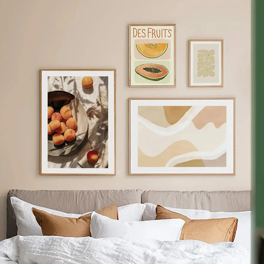 William Morris Botanical Canvas Wall Art | Fruit Floral Print