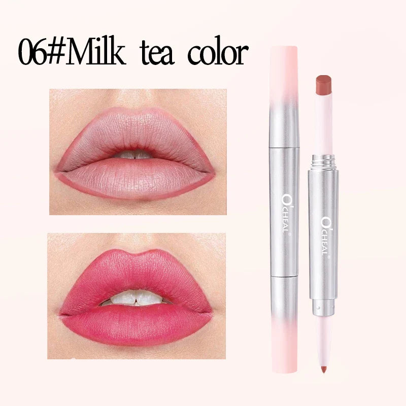 OCHEAL 2-in-1 Matte Lip Liner & Lipstick Pen – Long-Lasting