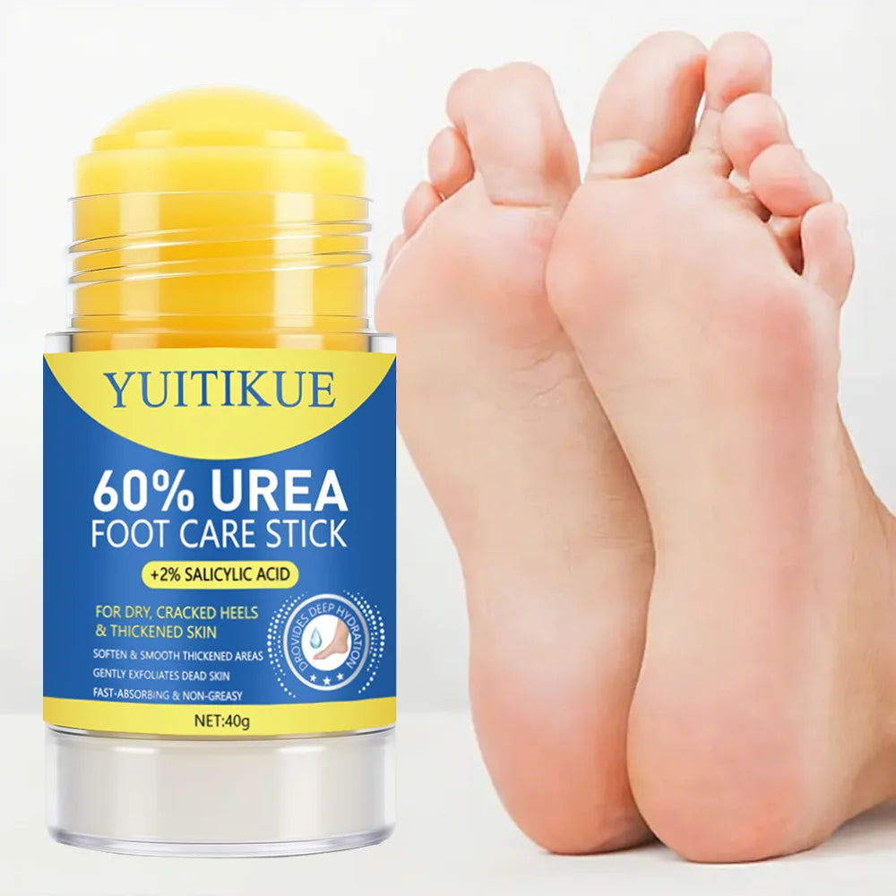YUITIKUE Foot Care Stick 40g - For Dry Cracked Heels & Thickened Skin, Softens & Smooths Rough Areas, Fast Absorption Non-Greasy Peaceful Pleasures Health and Wellness