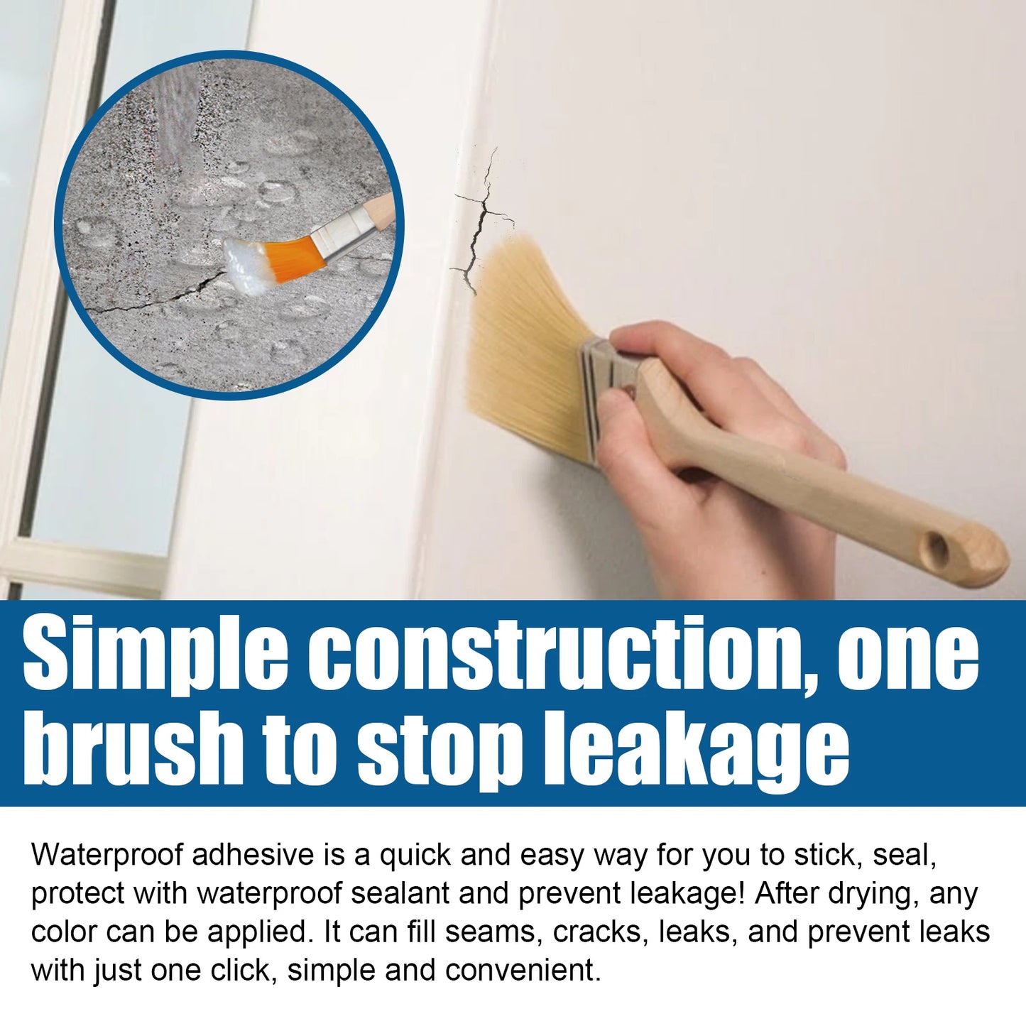 100g Clear Waterproof Sealant Glue | Leak-Proof Crack Repair