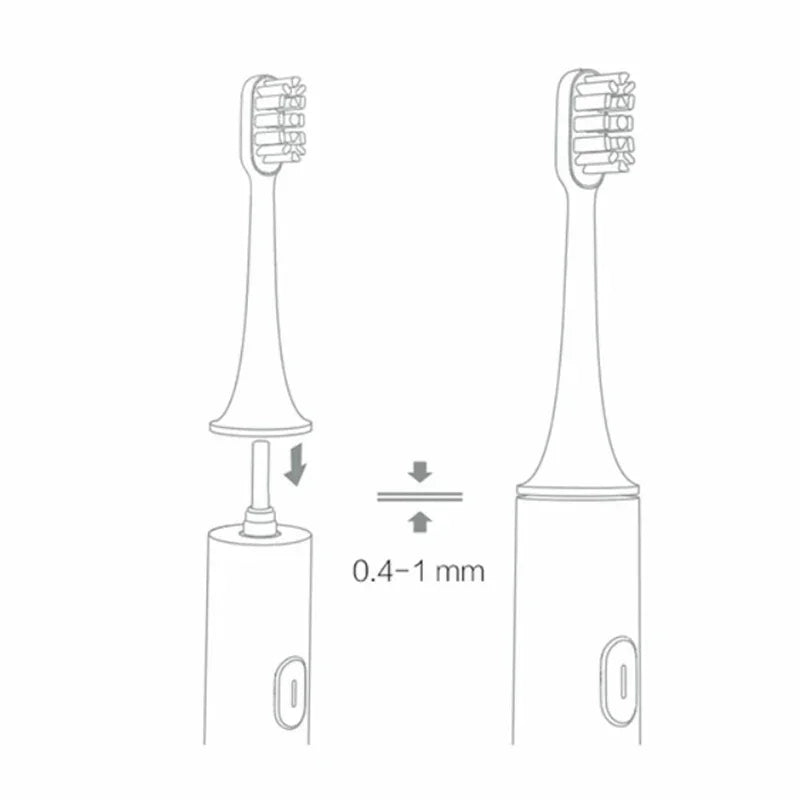 8-Pack Replacement Brush Heads for Xiaomi Mijia T100 | Soft DuPont