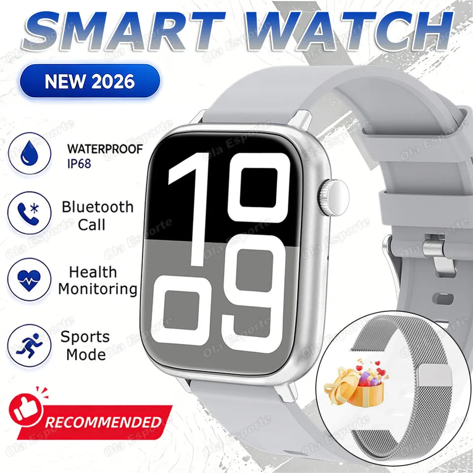 Ola Esporte Smart Watch 1.85" BT Calling Fitness Tracker for Men Women
