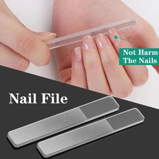 1/3/5PCS Washable Nano Glass Nail Files Professional Polishing Manicure Art Tool with Storage Box Peaceful Pleasures Health and Wellness